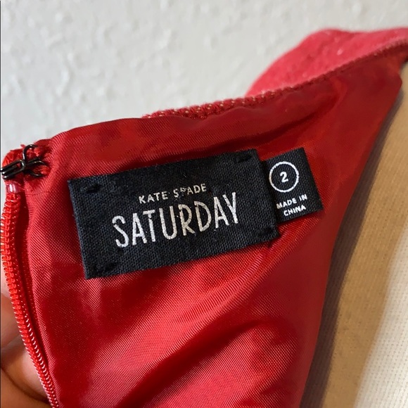 Kate Spade Saturday Apron red vintage Dress size 2 - Picture 12 of 15